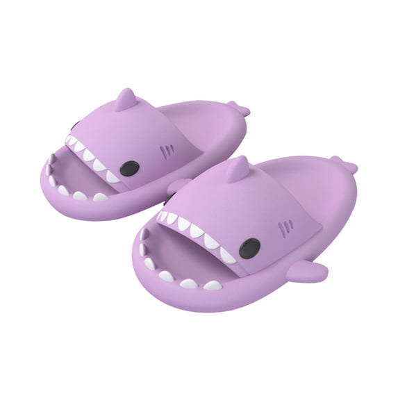 Cute Shark Slippers for Women Men Kids Anti-Slip Novelty Open Toe Slides,Lightweight Sole Sandals Shower Beach Shoes,Non-Slipt Home Shoes,Bathroom Shoes