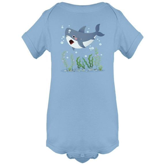 Cute Shark Underwater Bodysuit Infant -Image by Shutterstock, 6 Months