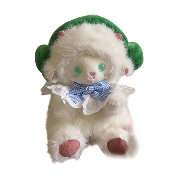Cute Sheep Adorable Toy for Kids and Adults Soft Stuffed Animal for Indoor Play and, 20x35 cm, Green