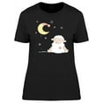 thumbnail image 1 of Cute Sheep And Moon Cartoon T-Shirt Women -Image by Shutterstock, Female Medium, 1 of 2