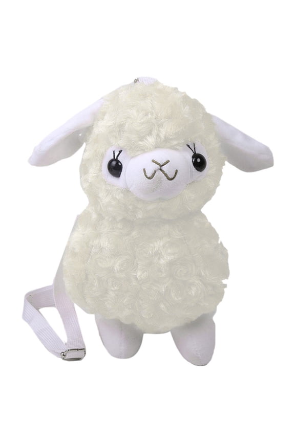 Cute Sheep Crossbody Bag Cartoon Animal Purse Handbags Plush Bag Cartoon Lamb Shoulder Bag Messenger Bag for Women