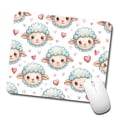 thumbnail image 1 of Cute Sheep Faces Hearts Watercolor Mouse Pad Low Profile Gaming Mat, 1 of 7
