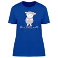 thumbnail image 1 of Cute Sheep Girl Cartoon T-Shirt Women -Image by Shutterstock, Female XX-Large, 1 of 2