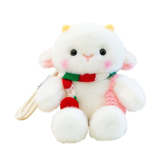 Cute Sheep Plush Toy, Soft Stuffed Animal Doll Dress, Kawaii Plush Gift for Girls, Room Decor, Birthday Gift, Shower Present, Holiday Toy, O