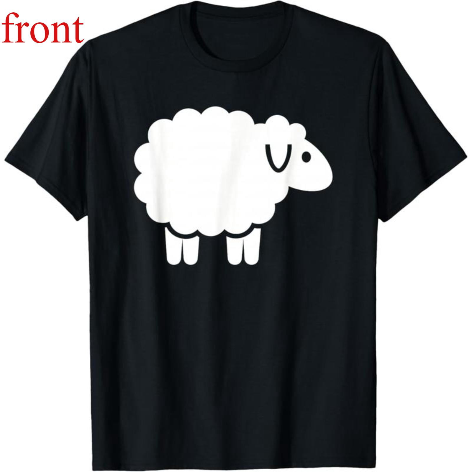 Cute Sheep T-Shirt for Women，Kawaii Animal Graphic Tee Tops，Soft ...