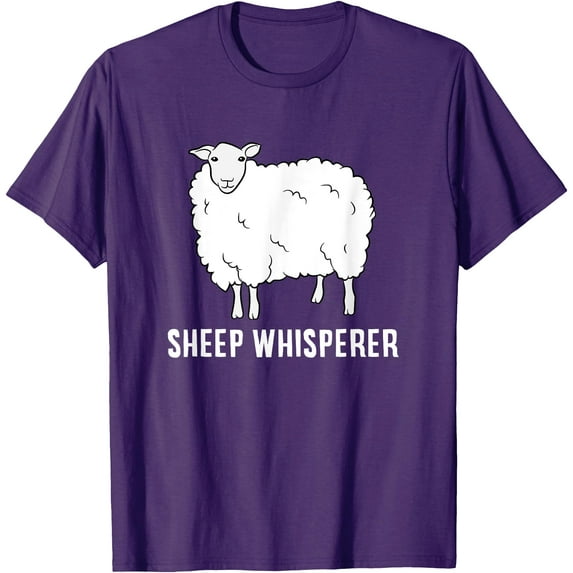 Cute Sheep Whisperer Farmer Love Softstyle Unisex T-Shirt,Purple Color,Size 4T