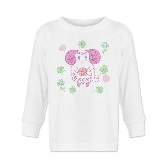 Cute Sheep With Wool Long Sleeve Toddler -Image by Shutterstock, 2 Toddler
