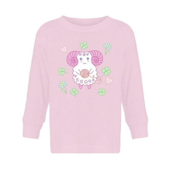 Cute Sheep With Wool Long Sleeve Toddler -Image by Shutterstock, 3 Toddler