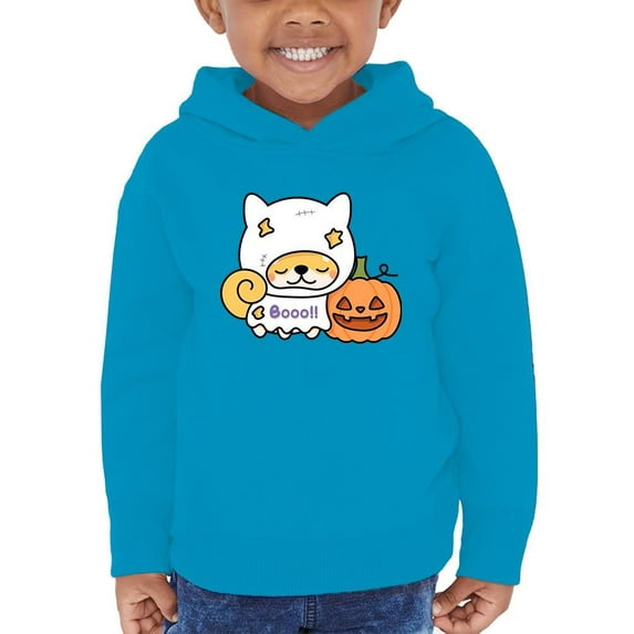 Cute Shiba Ghost Costume Hoodie Toddler -Image by Shutterstock, 4 Toddler