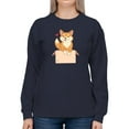 thumbnail image 1 of Cute Shiba In Box Sweatshirt Women -Image by Shutterstock, Female 3X-Large, 1 of 4