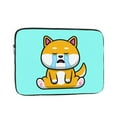 thumbnail image 1 of Cute Shiba Inu Crying Cartoon 17 inch Portable Laptop Sleeve Compatible with MacBook Air Notebook Computer Case for Men Women College School Students, 1 of 7