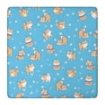 thumbnail image 1 of Cute Shiba Inu Square Fitted Tablecloth with Elastic Edge,Square Table Cover,Washable Elastic Table Cover for Home Kitchen Party Decor 36"x36", 1 of 6