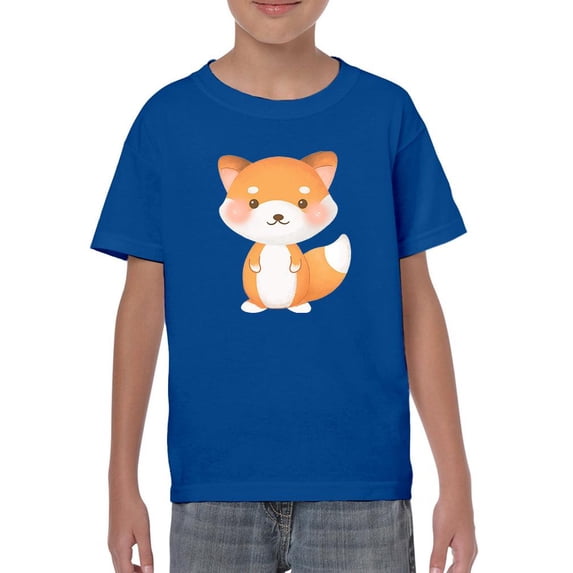 Cute Shiba Inu T-Shirt Juniors -Image by Shutterstock, Large