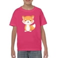 thumbnail image 1 of Cute Shiba Inu T-Shirt Juniors -Image by Shutterstock,  x-Small, 1 of 4