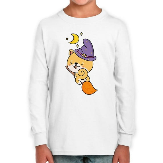 Cute Shiba Witch Costume Long Sleeve Toddler -Image by Shutterstock, 2 Toddler