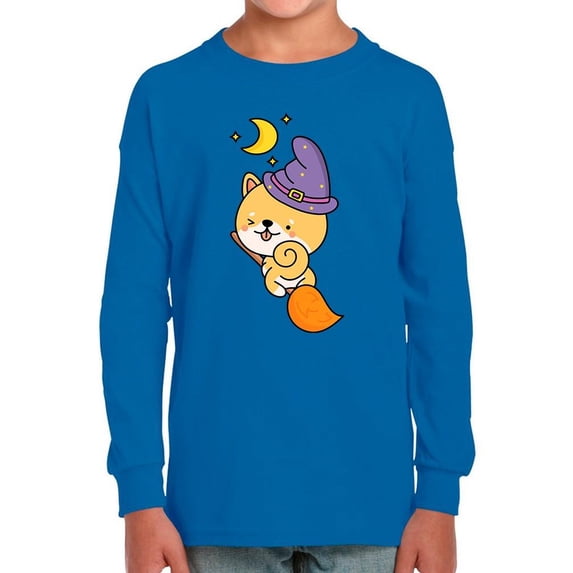 Cute Shiba Witch Costume Long Sleeve Toddler -Image by Shutterstock, 4 Toddler