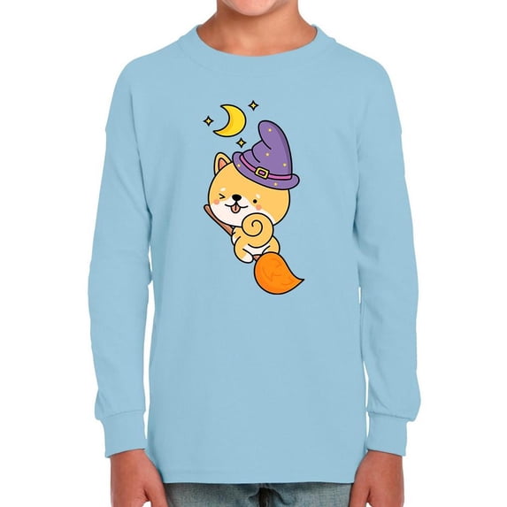 Cute Shiba Witch Costume Long Sleeve Toddler -Image by Shutterstock, 5 Toddler