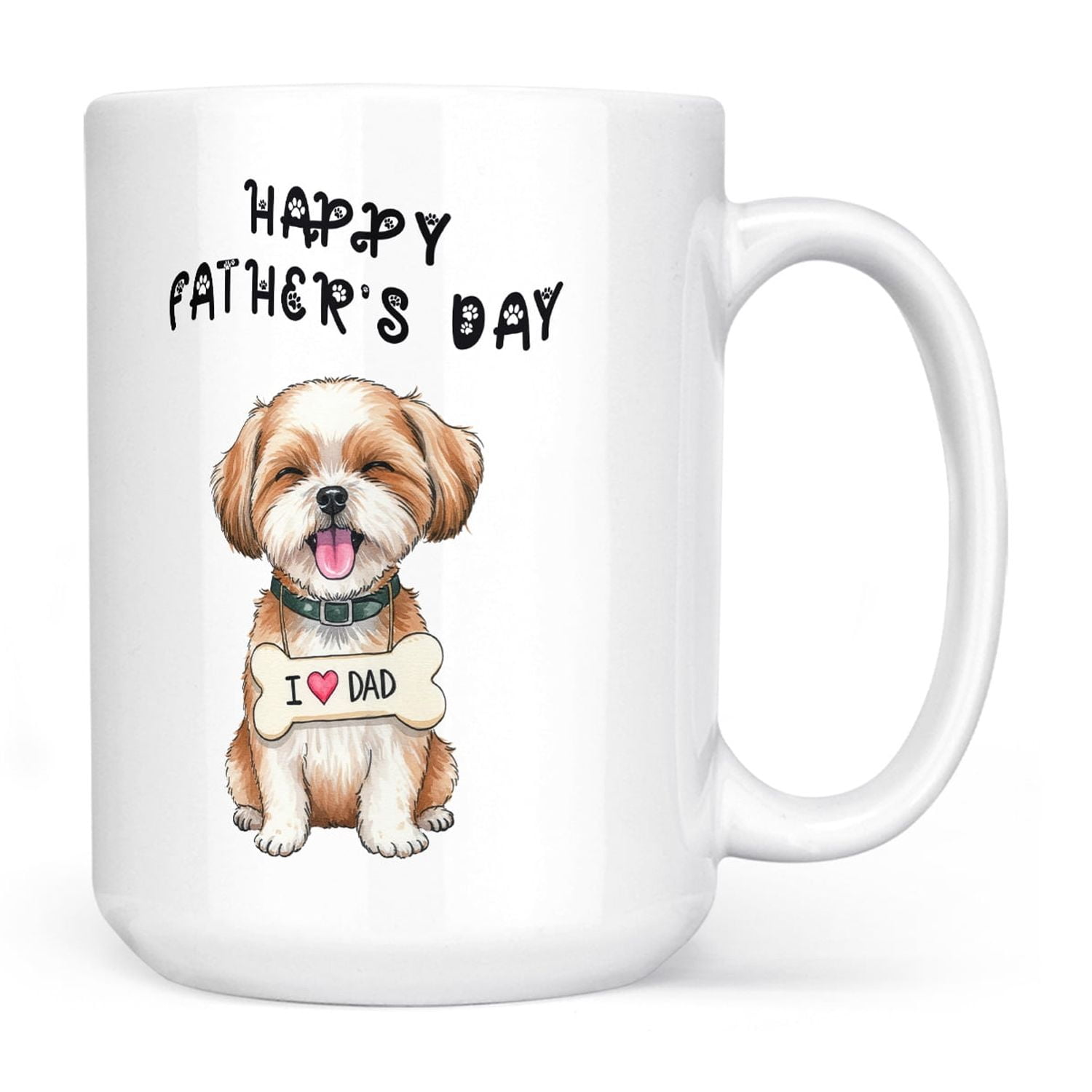 Shih Tzu Dog Portrait In Red Bow Tie Poster - View #9