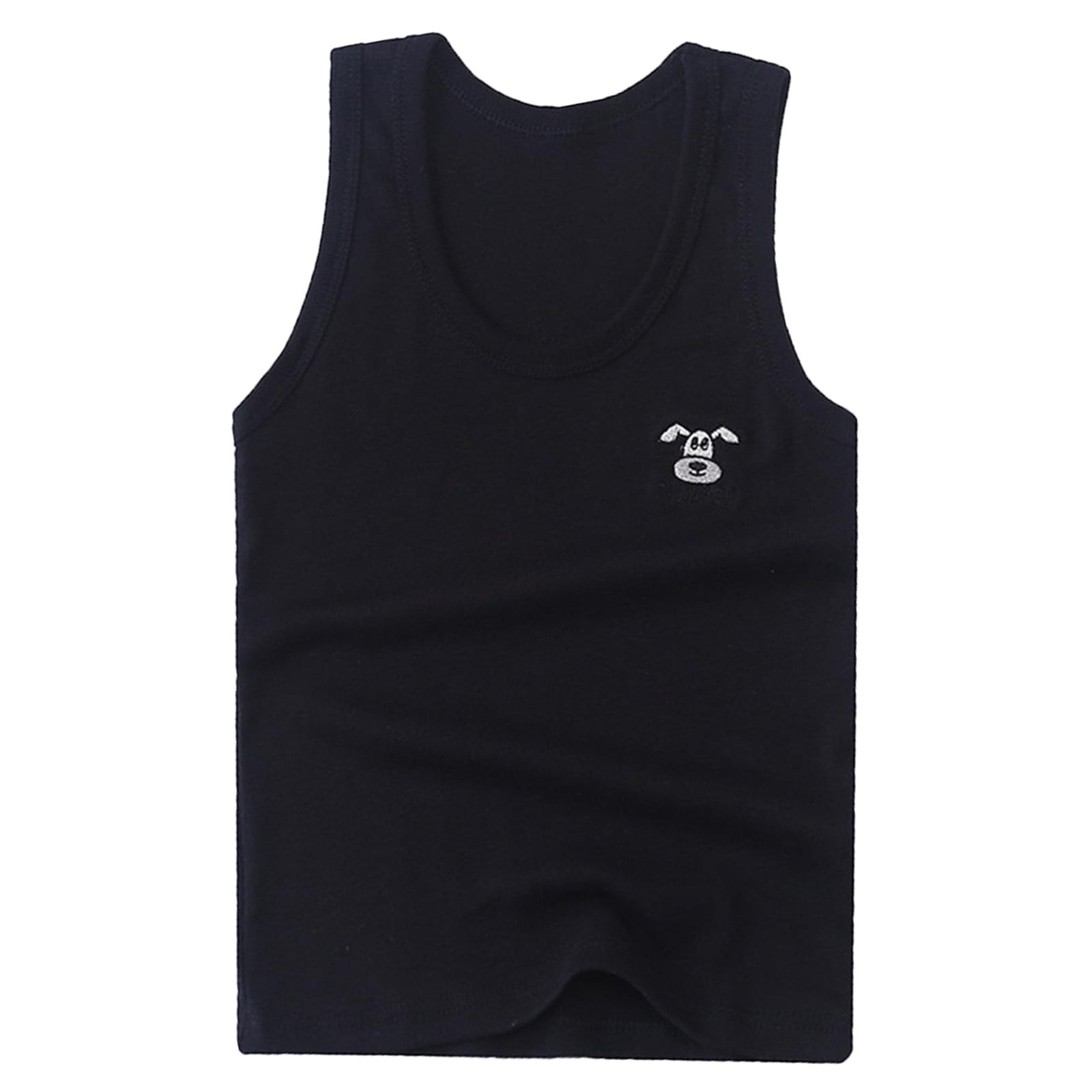 Cute Shirts For Girls 2024 Children'S Vests And Sleeveless Crew Neck