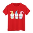 thumbnail image 1 of Cute Shirts for Girls Easter Day Short Sleeve Tee for Toddler Cartoon Bunny Trendy T-Shirts Toddler To Big Kid,Red,8-9 Years, 1 of 3