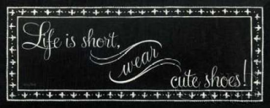 Cute Shoes Canvas Art - Emily Adams (24 x 48)