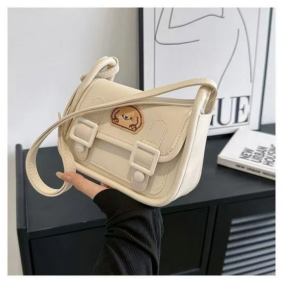 Cute Shoulder Bags for Women PU Tote Handbag Underarm Wallet Teen Girls Mini Clutch Shoulder Purse