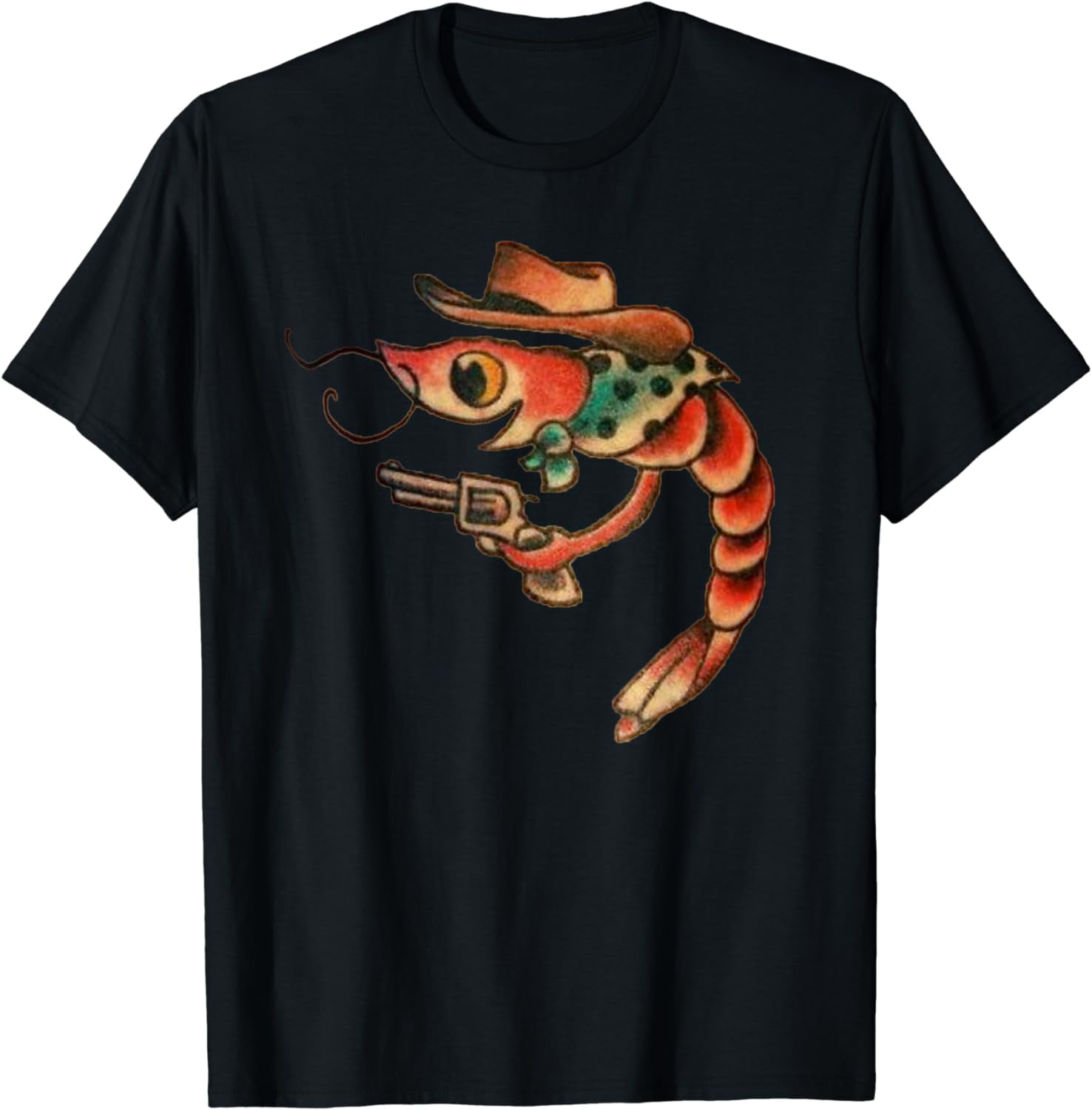 Cute Shrimp Seafood Shellfish Shrimp Lover tattoo Gift Tee TShirt