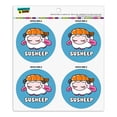 thumbnail image 1 of Cute Shrimp Sushi Susheep Sheep Refrigerator Fridge Locker Vinyl Circle Magnet Set, 1 of 4