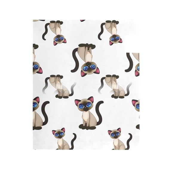 Cute Siamese Cat Mailbox Covers Magnetic Post Box Cover Wraps Standard Size 21"x18" Waterproof Home Garden Yard Outside Decor