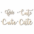 thumbnail image 1 of Cute Sign Unfinished Wood Cutout Home Decor DIY Option 3- 36" Wide / 1/4", 1 of 3