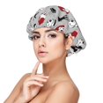 thumbnail image 1 of Cute Silhouette Dog Silk Bonnet for Sleeping Women Men, Adjustable Elastic Satin Bonnet Bonnet for Sleeping, Soft Cute Similar Silk Curly Hair Bonnet for Sleeping, 1 of 7