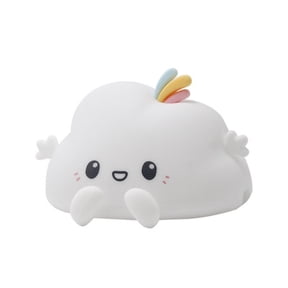 Cute Silicone Cloud Night Light,Led Touch Lamp,In Soft Light And Rgb Versions Rechargeable Squeezeable Stress Relief Lamp,Usb Rechargeable Yellow.6×5×3 Inch.