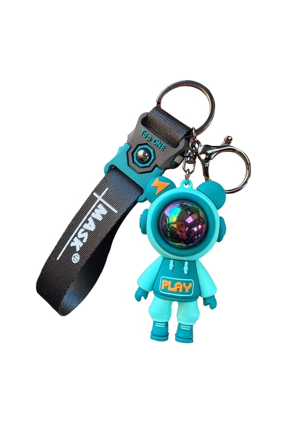 Cute Silicone Keychain Key Ring Holder Flexible Bag Charm Accessory For Kids Friends Keys Backpacks Gift