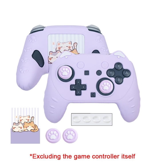 Cute Silicone Protective Case for Switch Pro Controller, Sweatproof Grip Cover Accessories