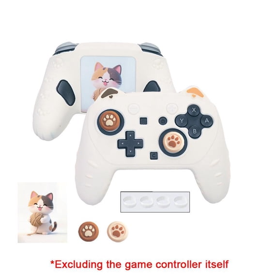 Cute Silicone Protective Case for Switch Pro Controller, Sweatproof Grip Cover Accessories
