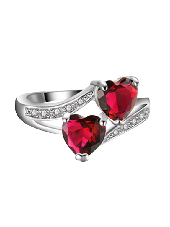 Cute Silver Cubic Zirconia Ribbon Bow Knot Wedding Promise Engagement Stackable Rings For Women Her Birthday Mini Present