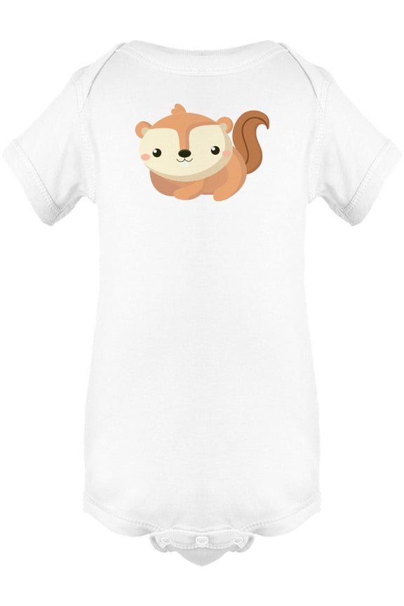 Cute Similing Squirrel Bodysuit Infant -Image by Shutterstock,  6 Months