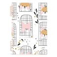 thumbnail image 1 of Cute Simple Pattern A5 8.3x5.7in PP Notebook, Adjustable Rings, 60 Sheets, Diary or Journey Note, 1 of 8