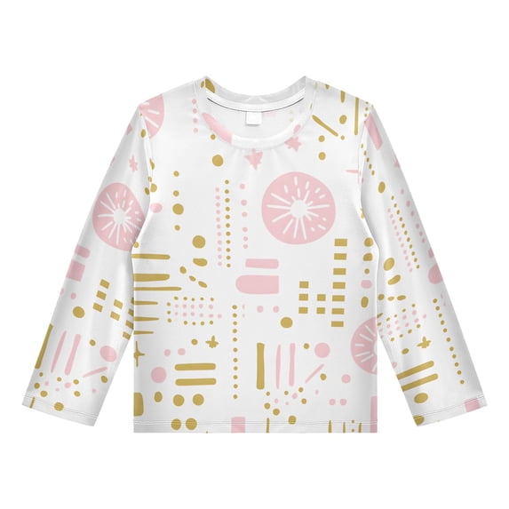 Cute Simple Pattern Boys' Rash Guard Shirts UPF 50 Plus Sun Protection ...