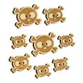 thumbnail image 1 of Cute Simple Skull and Crossbones Wood Buttons for Crochet Knitting Sewing DIY Craft - 1.00 Inch Medium (7pcs), 1 of 7