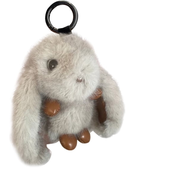 Cute Simulation Bunny Keychain, Colorful Pretty Big Ears Car Keychain Pendant, High End School Bag Pendant Birthday Gift