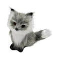 thumbnail image 1 of Cute Simulation Fox Lovely Realistic Mini Animal Figure Plush Toy Ornament Plastic Faux Fur Fox Figurines Animal Model Ornament Car Decoration, 1 of 7