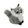 thumbnail image 1 of Cute Simulation Fox Lovely Realistic Mini Animal Figure Plush Toy Ornament Plastic Faux Fur Fox Figurines Animal Model Ornament Car Decoration, 1 of 8
