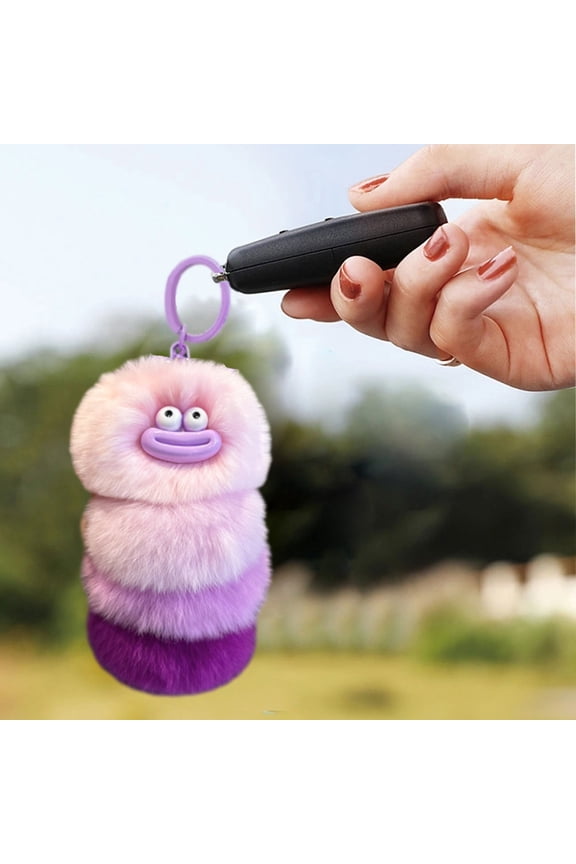 Cute Simulation Mink Soft Fluffy Doll Keychain, Adorable Fluffy Animal Backpack Hanging Decoration, Birthday Gift for Kids Girlfriend Lover