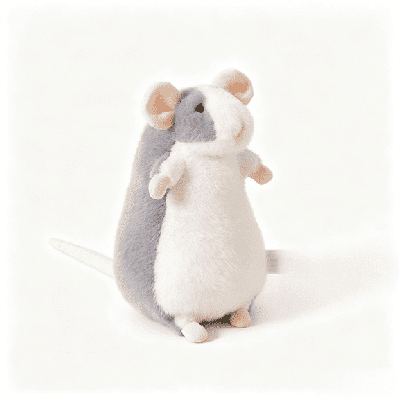 Cute Simulation Mouse Stuffed Animal Realistic Lifelike Rat Plush Toy Model Doll Gift Collection for Kids