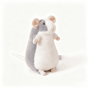 Cute Simulation Mouse Stuffed Animal Realistic Lifelike Rat Plush Toy Model Doll Gift Collection for Kids