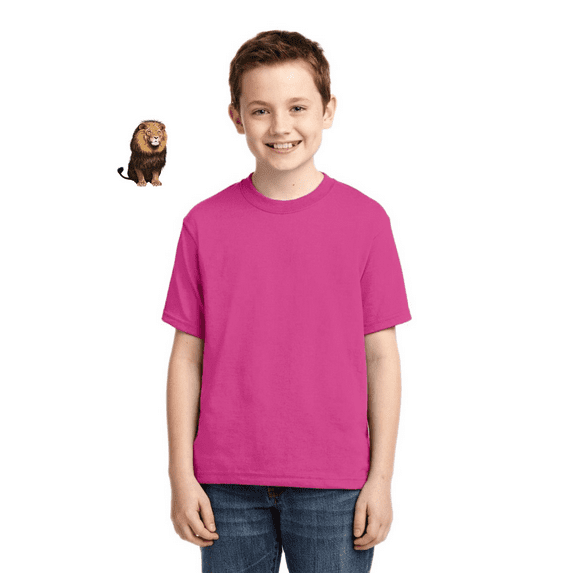 Cute Sitting African Lion Animal Lover Boys Graphic Youth T-Shirt
