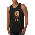 thumbnail image 1 of Cute Sitting African Lion Animal Lover Graphic Tank Top, 1 of 1