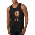 thumbnail image 1 of Cute Sitting African Lion Animal Lover Graphic Tank Top, 1 of 1