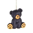 thumbnail image 1 of Cute Sitting Black Baby Bear Ceiling Fan Pull or Light Pull Chain, 1 of 1
